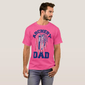 アメリカ国旗の指紋愛国的なスポーツアーチェリー Tシャツ (正面フル)