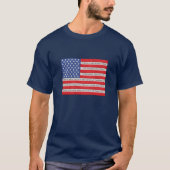 アメリカ国旗の掛け布団バイブル聖句 Tシャツ (正面)