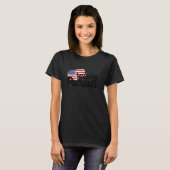 アメリカ国旗の掲揚 Tシャツ (正面フル)