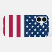 アメリカ国旗の携帯ケース iPhone 16ケース (裏面横)