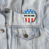 アメリカ国旗の政治的なバッジ 缶バッジ (インサイチュ)