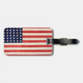 アメリカ国旗の旅行荷物タグ ラゲッジタグ (裏面横)
