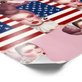 アメリカ国旗の旅 – 視覚的な物語 フォトプリント            (角)