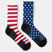 アメリカ国旗の星とストライプ愛国的なアメリカ国旗 ソックス (右)