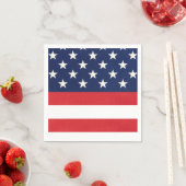 アメリカ国旗の星とストライプ スタンダードカクテルナプキン (インサイチュ)