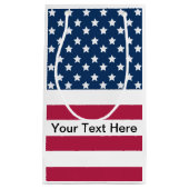 アメリカ国旗の星とストライプ スモールペーパーバッグ (正面)