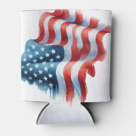 アメリカ国旗の星とストライプ 缶クーラー