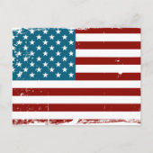 アメリカ国旗の星ストライプ赤白青 ポストカード (正面)