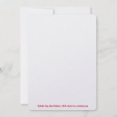 アメリカ国旗の星 招待状 (裏面)