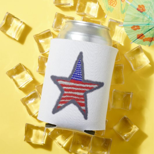 アメリカ国旗の星 缶クーラー (インサイチュ 夏)