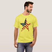 アメリカ国旗の星 Tシャツ (正面フル)