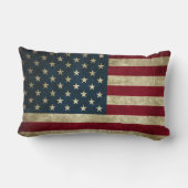アメリカ国旗の星nストライプ個 ランバークッション (裏面)