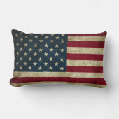アメリカ国旗の星nストライプ個 ランバークッション (正面)