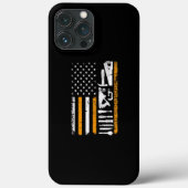 アメリカ国旗の木工ギフト大工木材 Case-Mate iPhoneケース (裏面)