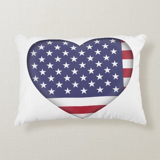 アメリカ国旗の枕 アクセントクッション (正面)