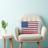 アメリカ国旗の枕 ランバークッション (椅子)