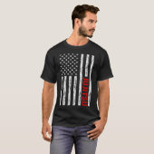 アメリカ国旗の柔術柔術柔術柔術柔術柔術 Tシャツ (正面フル)
