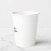 アメリカ国旗の横向きの青いローズパーソナライズパーティー 紙コップ (左)