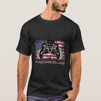 アメリカ国旗の横（横） Utv Sxs Tシャツ