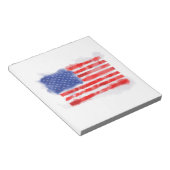 アメリカ国旗の水彩画 ベテランと愛国者のためのデザイン ノートパッド (アングル)