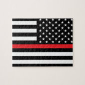 アメリカ国旗の消防士ジグソーパズル ジグソーパズル (横)