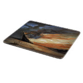 アメリカ国旗の火に反乱軍の内戦の旗艦 カッティングボード (角)