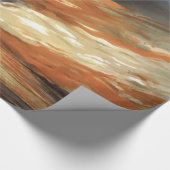 アメリカ国旗の火に反乱軍の内戦の旗艦 ラッピングペーパー (角)