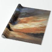 アメリカ国旗の火に反乱軍の内戦の旗艦 ラッピングペーパー (アンロールド)