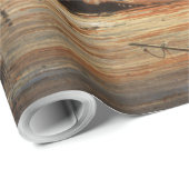 アメリカ国旗の火に反乱軍の内戦の旗艦 ラッピングペーパー (ロールコーナー)