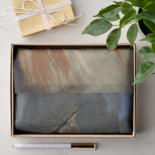 アメリカ国旗の火に反乱軍の内戦の旗艦 薄葉紙 (ギフト)