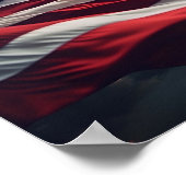 アメリカ国旗の特殊効果プリント ポスター (角)