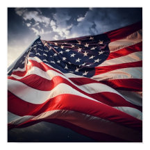 アメリカ国旗の特殊効果プリント