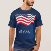 アメリカ国旗の独立記念日パトリオティック Tシャツ (正面)