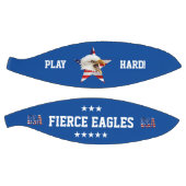 アメリカ国旗の猛威を振るうハゲ・イーグル バスケットボール (パネル)