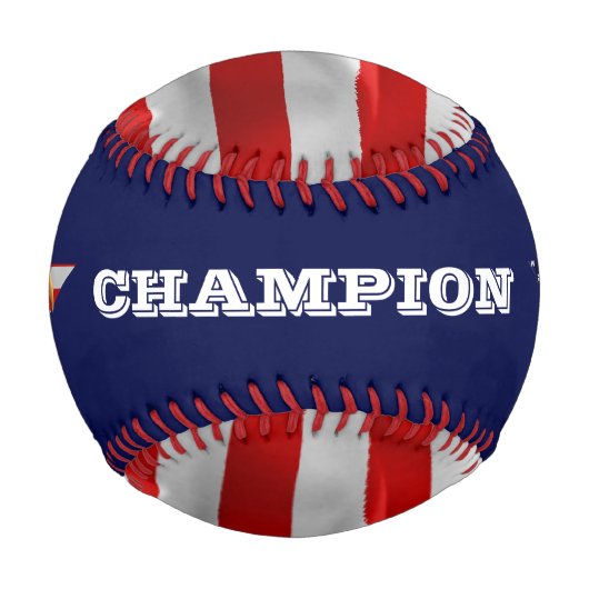 アメリカ国旗の猛威を振るうハゲ・イーグル 野球ボール (正面)