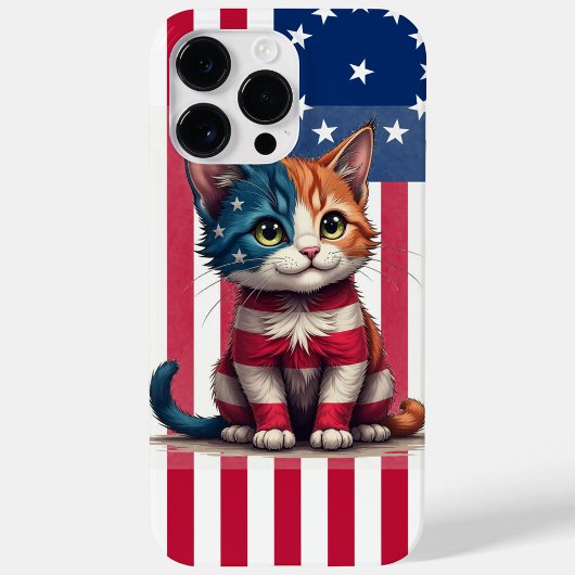 アメリカ国旗の猫 Case-Mate iPhoneケース