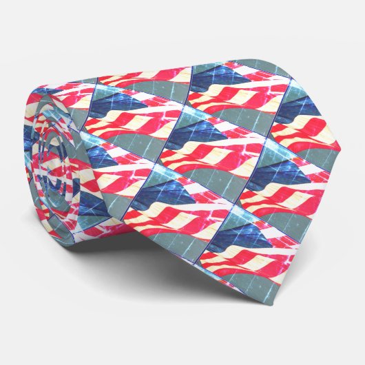 アメリカ国旗の男性のネクタイ ネクタイ (ロール)