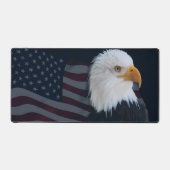 アメリカ国旗の禿げたワシ デスクマット (正面)