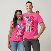 アメリカ国旗の空手 Tシャツ (ユニセックス)