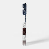 アメリカ国旗の素朴なアメリカフェイクがあなたの名前を輝かせる iPhoneケース (右側面)