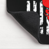 アメリカ国旗の統一された州トルネドストームチェザーO マウスパッド (コーナー)