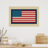アメリカ国旗の絵のポスター ポスター (キッチン)