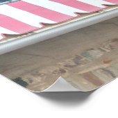 アメリカ国旗の線が通り ポスター (角)