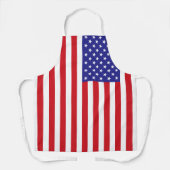 アメリカ国旗の縦の星とストライプ愛国者 エプロン (正面)