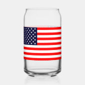 アメリカ国旗の缶ガラス独身のまたは眼鏡セット ガラス缶 (裏面)
