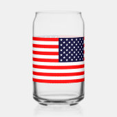 アメリカ国旗の缶ガラス独身のまたは眼鏡セット ガラス缶 (左)