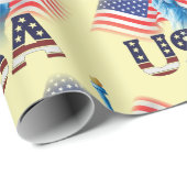 アメリカ国旗の自由の女神, 7月4日 ラッピングペーパー (ロールコーナー)