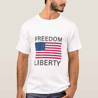 アメリカ国旗の自由の自由™メンズ Tシャツ