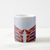 アメリカ国旗の自由 コーヒーマグカップ (中央)