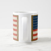 アメリカ国旗の自由 ジャンボコーヒーマグカップ (裏面)